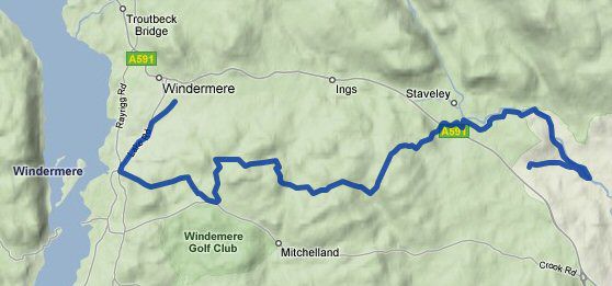 Dales Way Day 7 Map